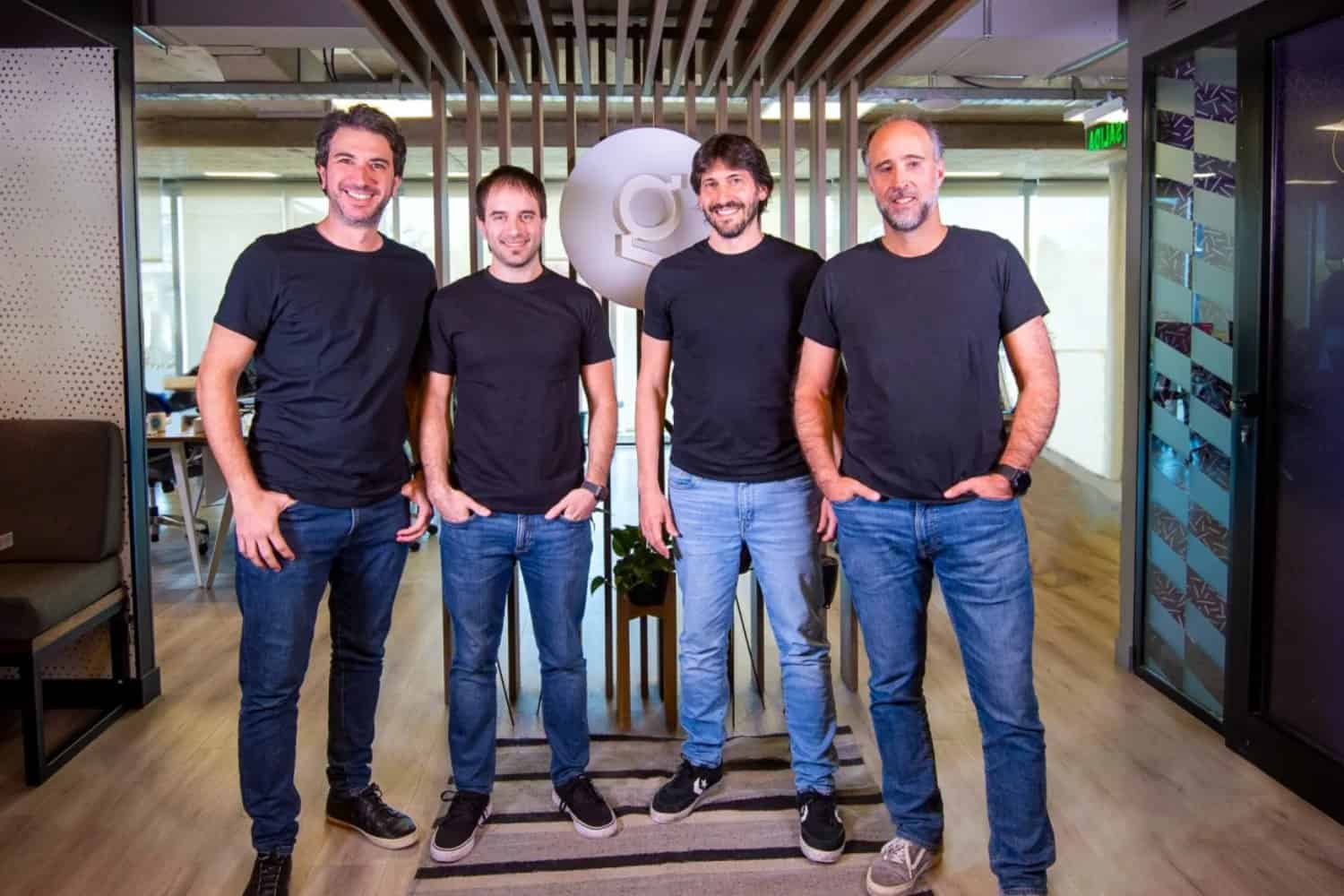 Imagen de los fundadores de la startup argentina Geopagos.